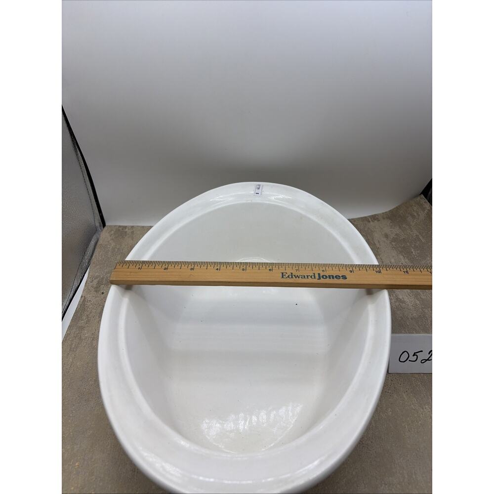 CorningWare French White CW-34C 4 Qt Oval Casserole Roaster - No Lid - Picture 6 of 11